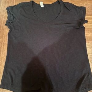Classic spanx Black V-Neck Women's Tee